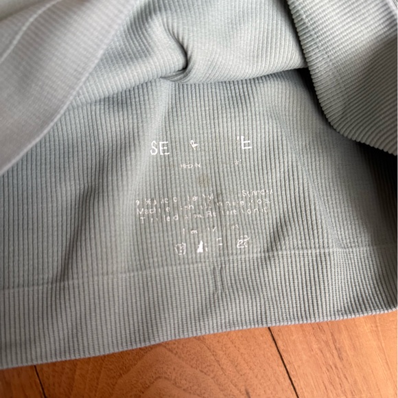 Set Active Ribbed light green bra top - Picture 4 of 4